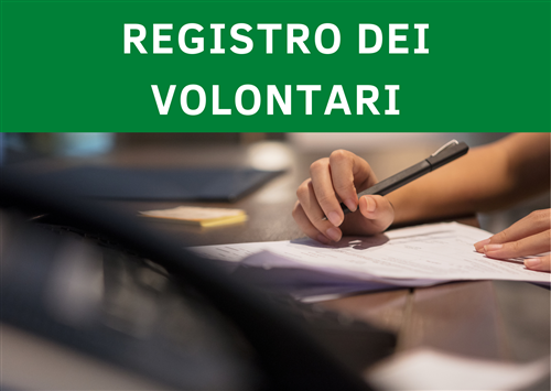 Vidimazione registro dei volontari
